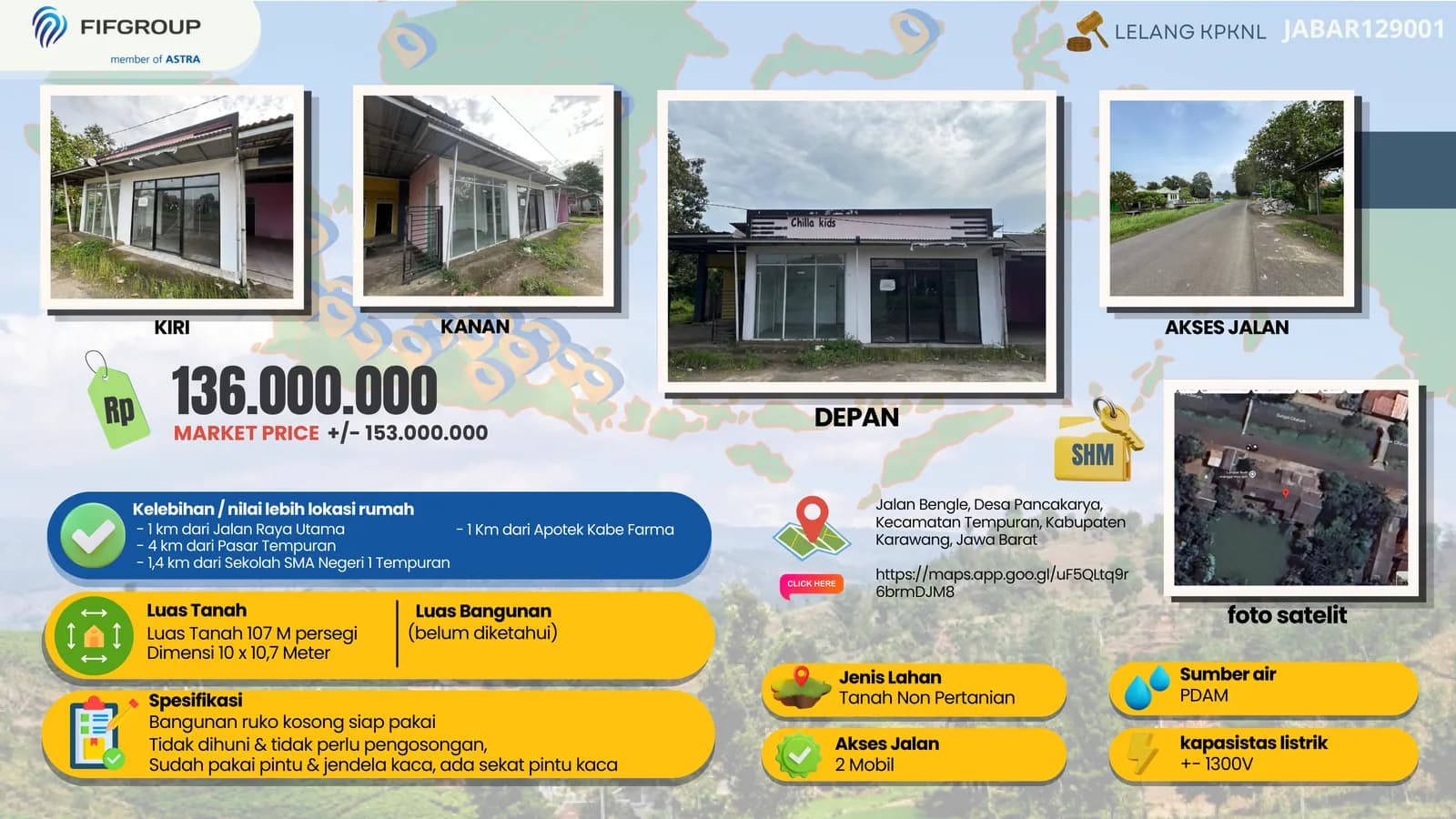 Rumah Lelang di Karawang, Jawa Barat