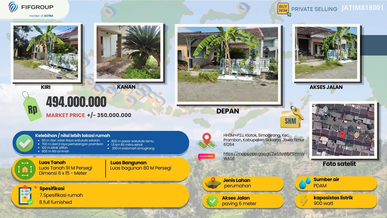 Aset NPL di Sidoarjo, Jawa Timur